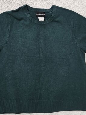 Sag Harbor Women's Crewneck Sweater in Teal Green